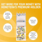 Honeyera The Original Stuffed Animal Storage (Patented) - Over Door Organizer for Stuffies, Baby Ideas Holder, Toy Plush Hamm