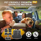 Powerty Floor Mats for 2020-2025 Kia Telluride 7/8 Passenger Car Mats Accessories, All Weather TPE Custom 2-in-1 Cargo Liner Seat Back Covers Protectors Replacement (Floor Mat + 2-in-1 Trunk Mat)