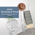 BARNWOODUSA Throw Blanket Ladder – Fully Assembled Reclaimed Wood – Rustic Decorative Ladder for Towels, Quilts, & More – Per