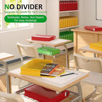 ThinkTex Plastic Expanding File Folders, Transparent Envelopes with Snap Closure, No Dividers, Large Capacity, Document Organ
