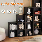 Book Shelf, 3-Tier Bookcase, Wooden Open Cube Storage Organize, 9.3 x 11.8 x 31.4 inches Bookshelf for Living Room, Bedroom, 
