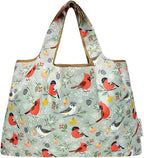 allydrew Large Foldable Tote Nylon Reusable Grocery Bags, 6 Pack