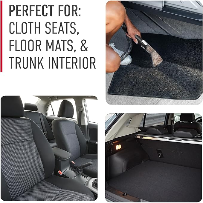 Hoover Auto Portable Spot Cleaner Solution, 64 oz., Fresh Car Scent, Car Interior Upholstery Cleaner and Protectant, Tackles 