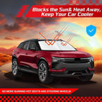 ARISMOTOR Windshield Sun Shade for Chevrolet Chevy Blazer EV 2024-2025 2026, Custom Fit Foldable Front Window Sunshade Sun Visor Protector, Block UV Rays Keep Your Car Cooler