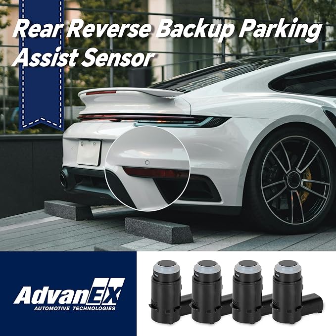 4Pcs 9L3Z15K859D 9L3Z-15K859-D Rear Reverse Backup Parking Assist Sensor Compatible with 2009-2014 F-150 Replace 9L3Z15K859C 