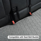 Universal Grey Anti-Slip Rear Car Seat Cover Size S - Faux Linen Bottom Bench Seat Cushion Fits Most of Vehicles Cars Truck S