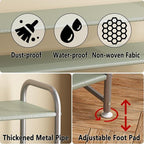 INGIORDAR Shoe Rack 4 Tier Long Storage Organizer Wide Metal Shoe Shelf for Closet Entryway Grey