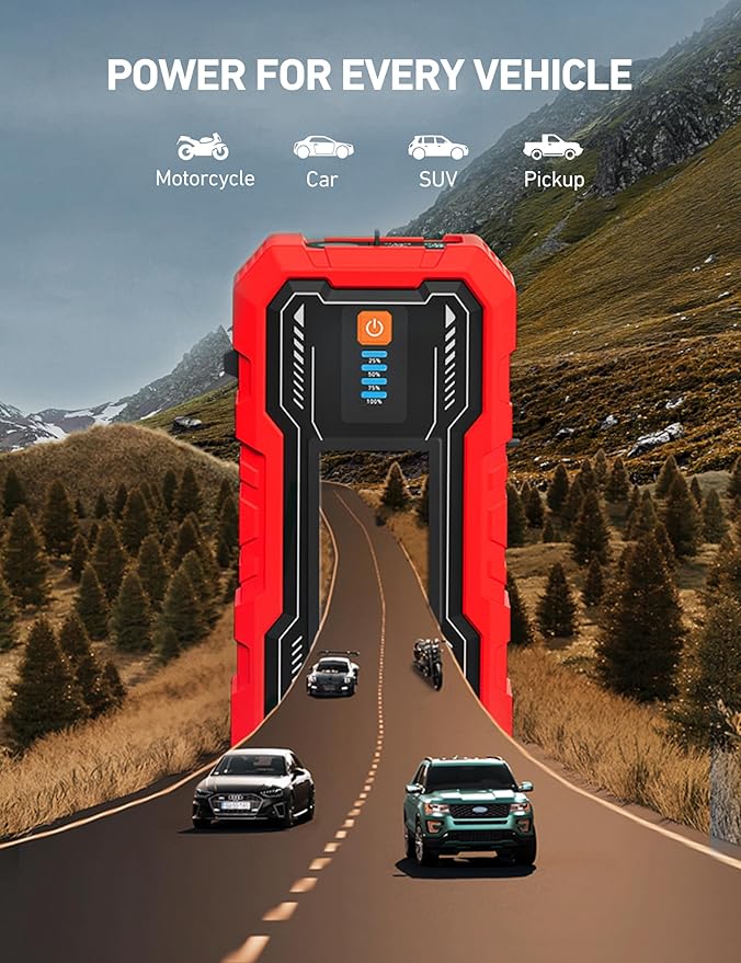 AstroAI S8 Pro Car Battery Jump Starter, 3000A Peak Jump Starter Battery Pack for Up to 9.0L Gas & 7.0L Diesel Engines, 12V