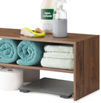 Whitmor Wood Stackable 2-Shelf Shoe Rack, Walnut, 31 inches，2 Pack