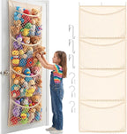 Wide Over The Door Stuffed Animal Storage, Cotton Toy Organizer for Plush Toys, Baby Supplies, Stuffed Animal Holder with 4 L