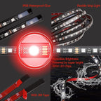 LED Underglow Kit for Car, 16 Million RGB Colors 29 Modes, APP + Remote Control, Music Sync & DIY Mode, Waterproof Under Car Lights Exterior for SUVs Trucks, DC 12V