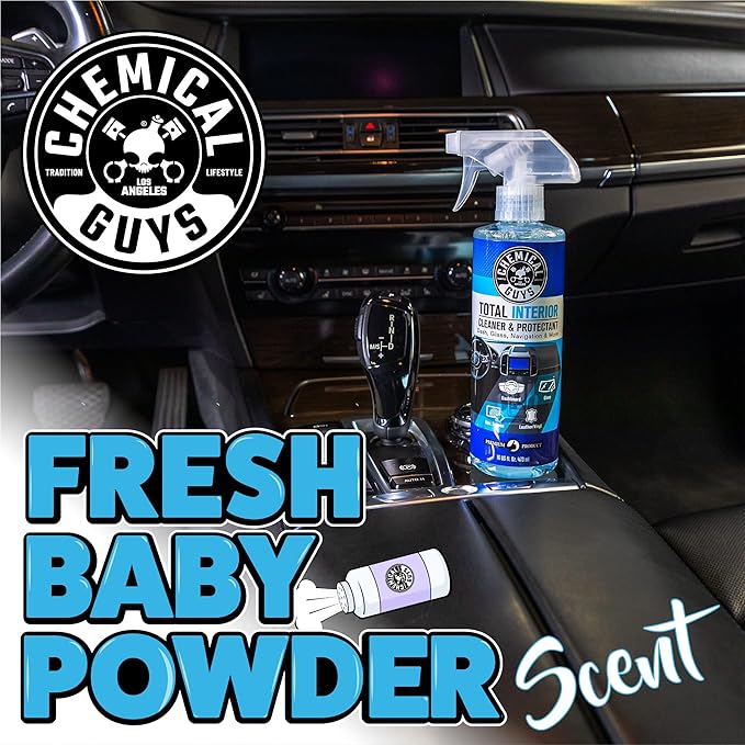 Chemical Guys SPI22016 Total Interior Cleaner and Protectant, Safe for Cars, Trucks, SUVs, Jeeps, Motorcycles, RVs & More, 16