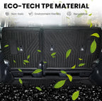 LASFIT Trunk Mat&Backrest Mat for Toyota 4Runner 2025-2026 5-Seater Gas Only(Not Fit Hybrid or 7-Seater), All Weather TPE Custom Fit Cargo Liner for 6th gen 4Runner SR5/TRD/Limited Cargo Mat