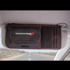 Plasticolor 006193R01 Dodge Logo Car Truck or SUV Sun Visor Organizer, Auto Interior Pocket Organizer, Registration Document Holder, Sunglass Storage Pouch Organizer