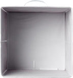Amazon Basics Collapsible Fabric Storage Bins with Handles, Cube Organizer, 13"x13"x13", White, 6-Pack
