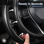 Fit for Toyota Steering Wheel Cover, Car Steering Wheel Cover for Toyota Corolla(2020-2026) Rav4(2019-2025) Camry(2018-2024) Venza(2021-2024) Avalon(2019-2022) Accessories (Matte Black)