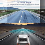 Dash Cam Front and Inside, 1296P Dual DashCams for Car, 3.16 Inch IPS Screen Driving Recorder with IR Night Vision, Loop Reco