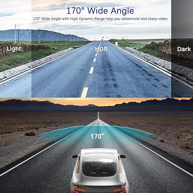 Dash Cam Front and Inside, 1080P Dual Dash Cam for Car, 3.16 Inch IPS Screen Driving Recorder with IR Night Vision, Loop Reco