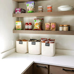 NaturalCozy Storage Cubes 11 Inch Cotton Rope Woven Baskets for Organizing, 3-Pack | Cube Storage Bin | Square Storage Basket
