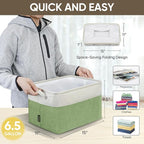BALEINE 2 Pack Fabric Closet Storage Bins for Shelves, Linen Closet Organizers and Storage, Decorative Baskets for Organizing