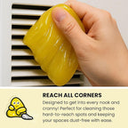 Slime Buddies Cleaning Slime | (3 Pack) 1 Lemon, 1 Apple, 1 Strawberry Scented Car Cleaning Gel | Car Interior, Cup Holder, &