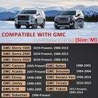 GIANT PANDA Steering Wheel Cover for GMC Sierra Acadia Terrain Yukon(Black+Gray Line-Standard Size)