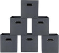 Yunkeeeper storage bins Cubes, Fabric Cube Organizer with Handle, Foldable Cube Bins for Cloth or Accessary Storage, 11x11x11