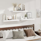 Fun Memories 12 Deep Floating Shelves for Wall | 30W x 12D Large Floating Shelves | 3 Pack Storage Space Wall Mount Shelf for