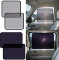 XCBYT 4-Pack Car Window Shades for Baby & Driver- Static Cling Side Window Sun Shade Combo with Transparent & Semi-Transparent - Car Window Covers with Glare & UV Blocker, Privacy Protection