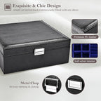 ProCase Jewelry Box for Women, 2 Layers Large Leather Jewelry Organizer Storage Case with Removable Pad for Earrings -Lizardb