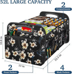 Femuar Car Trunk Organizer, Car Storage Organizer with Large Capacity Waterproof Collapsible Trunk Organizer for Car Suv/Jeep/Sedan