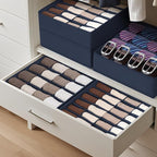 DIMJ Sock Organizer Drawer Organizer - Closet Organization and Storage, Underwear Drawer Organizer for Storing Socks, Handker