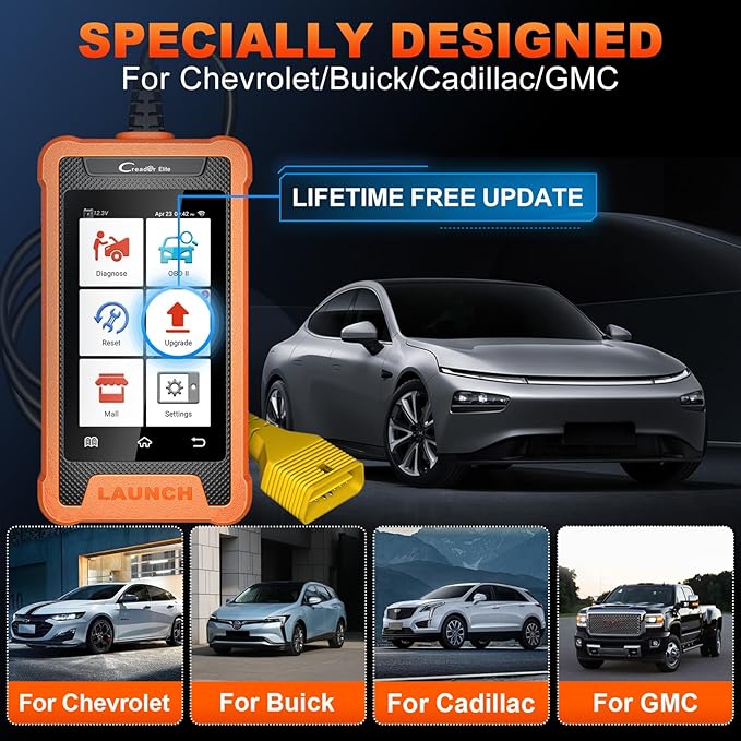 2026 LAUNCH Creader Elite for GM Bi-Directional OBD2 Scanner, All Resets Full System Diagnostic Scan Tool, Full OBD2 Code