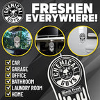 Chemical Guys Car Fresheners, Hanging Air Freshener, Black Frost Scent 12 Pack, Great for Cars, Trucks, SUVs, RVs, Home, Gara