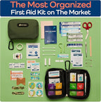 Keep Going Travel First Aid Kit for Kids – 130 Pc. for Car, Purse, Diaper Bag, Backpack, & Suitcase, with Latex-Free Bandages