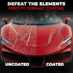 Car Wax Spray and Ceramic Coating for Cars - 3 in 1 Waterless Car Wash and Detailing - Quick Effect Coating Agent for Car - High Gloss Top Coat, Shiny Car Stuff by Shine Armor - Protective Wax 16FlOz