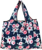 allydrew Large Foldable Tote Nylon Reusable Grocery Bags, 5 Pack