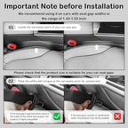 2PCS Upgraded Car Seat Gap Filler Organizer with Phone Holder,2 in 1 Car in Between Cars Seat Catcher for Filling Gaps,Versatile Cars Gap Seats Filler as Under Seats Storage