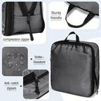 5 Pack Compression Packing Cubes for Travel Space Saving Cubes Luggage Organizer for Suitcase(Mixed Gray,Mixed)