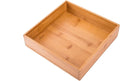 Bamboo Wardrobe Clothes Jewellery Organizer Box Square Oragnizer Boxes Wooden Snack Nut Storage Boxes, Bamboo 8"*8"