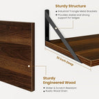 Floating Shelves for Wall,40" Wall Mounted Shelves Set of 2,Long Wood Floating Shelves,Hanging Wide Display & Storage Shelf w