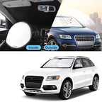 TINGLU Sun Shade for 2009-2017 Audi Q5/2014-2017 Audi SQ5 Accessories Windshield Sun Shade Window Shade UV Rays Protection Sun Visor Cover with Steering Wheel Sunshade Storage Bag