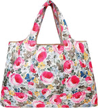 allydrew Large Foldable Tote Nylon Reusable Grocery Bags, 5 Pack
