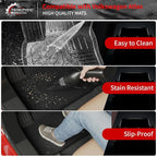 Floor Mats Compatible with 2018-2025 2026 Volkswagen Atlas (NOT for Cross Sport) Cargo Mat Cargo Liner Back Seat Cover 2024 VW Atlas Accessories (Trunk Mat with Backrest Mat+Floor Mats)