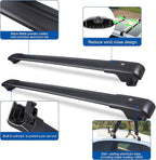 Autekcomma 260lb Loading Weight Heavy Duty Roof Rack CrossBars Replacement for 2013-2018 Toyota RAV4,Anti-Corrosion,Aluminum Black Matte with Anti-Theft Locks (ONLY FIT Original Side Rail)