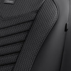 CAR PASS 3D Foam Mesh Leather Car Seat Covers Front Seats, Breathable Two Front Seat Cover for Cars, Comfortable Universal Fi