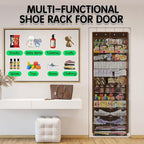 Kotkn Over The Door Shoe Organizer with 12 Large Breathable Pockets - Durable Hanging Storage for the Entire Family's Shoes (