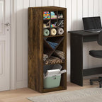 Furinno Cubicle Book Shelf, 3-Cube Bookshelf, Extra Thick Frame Horizontally & Vertically Reversible Bookcase with Open Back,