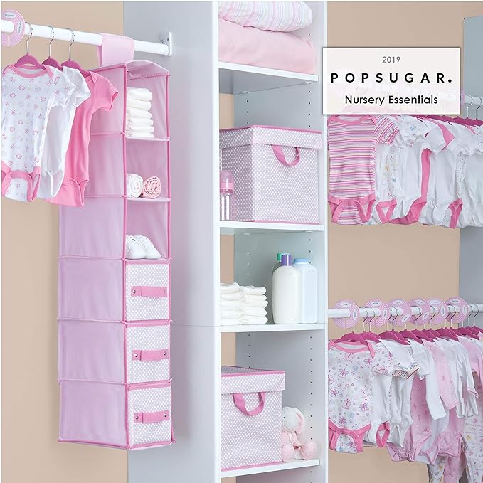 Delta Children Nursery Storage 48 Piece Set - Easy Storage/Organization Solution - Keeps Bedroom, Nursery & Closet Clean, Bar