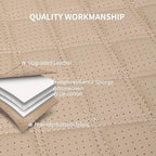 Car Seat Covers Full Set, Breathable and Waterproof Napa Leather Car Seat Cover, Interior Universal Fit for Cars, Sedans, SUV